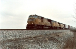 CSX freight with all UP power